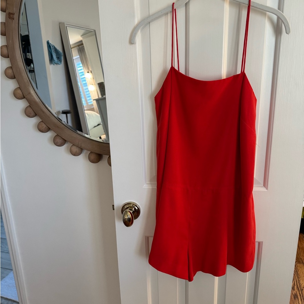 Finders Keepers Vibrant Orange Slip Romper